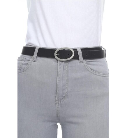 Paçuli Kadın Oval Eskitme Tokalı Kemer K-ss20037