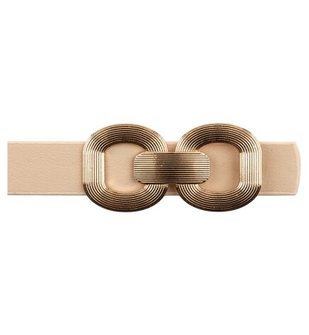 Paçuli Moda Bağ Tokalı Bej Kadın Kemeri