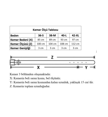 Paçuli Moda Bubble Tokalı Kadın Kemeri