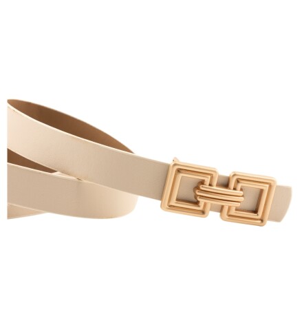 Paçuli Moda Çift Kare Tokalı 4 Lü Set  Kadın Kemer