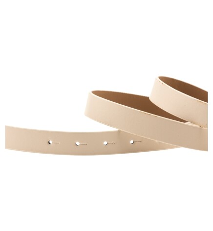 Paçuli Moda Çift Kare Tokalı İkili Set Kahverengi_Bej Kadın Kemer