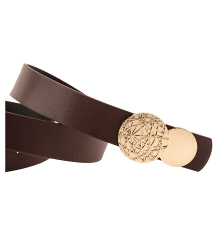 Paçuli Moda Desenli Yuvarlak Tokalı 4lü Set Kadın Kemeri