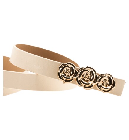 Paçuli Moda GÜL Tokalı İkili set Bej_Taba Kadın Kemeri