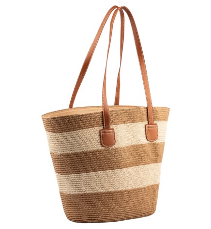 Paçuli Moda Hasır Örme Omuz Çantası