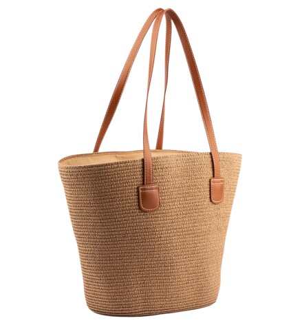 Paçuli Moda Hasır Örme Plaj Çantası