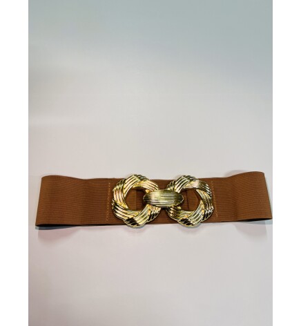 Paçuli Moda Kadın Burgu Tokalı Lastikli Kemer 20094