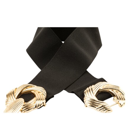 Paçuli Moda Kadın Burgu Tokalı Lastikli Kemer 20094