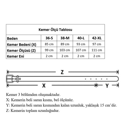 Paçuli Moda Kadın Çift Halka Tokalı Kahverengi_Bej  Kemer