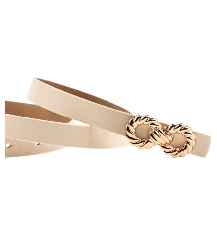 Paçuli Moda Kadın Çift Halka Tokalı Siyah_Kahverengi_Taba_Bej Kemer