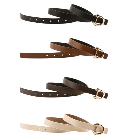 Paçuli Moda Kadın Modern D Tokalı 4 lü set Kemer