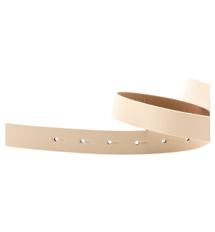 Paçuli Moda Kalın Halka Tokalı Bej Kadın Kemeri