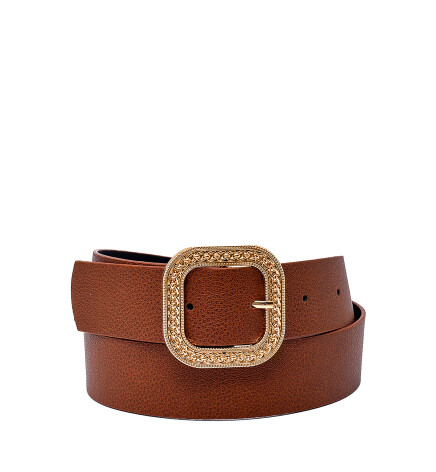 Paçuli Moda Kare Desenli Tokalı Kadın Kemeri, Pantolon Kemeri, Ceket Kemeri, Gömlek Kemeri