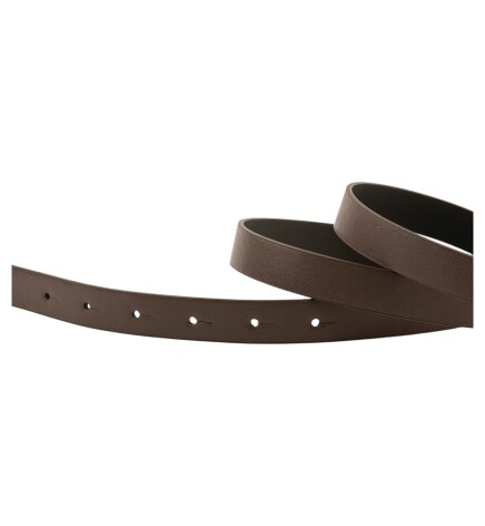 Paçuli Moda Sade Kare Tokalı İkili Set Kahverengi_Bej Kadın Kemeri