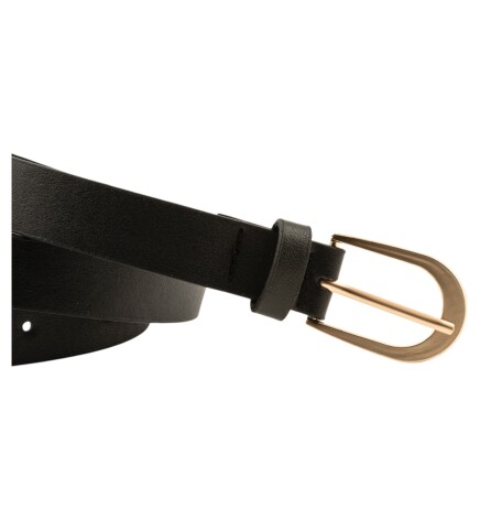 Paçuli Moda Sade Tokalı İkili Set Siyah_Taba Kadın Kemeri