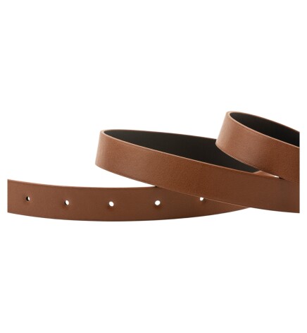 Paçuli Moda Sade Tokalı İkili Set Siyah_Taba Kadın Kemeri