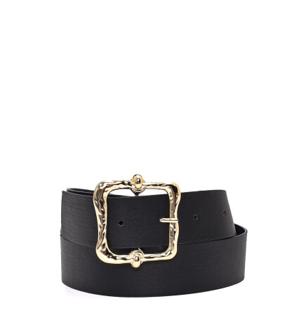 Paçuli Moda Siyah Tokalı Kadın Kemer R08