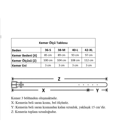 Paçuli Moda Taba Bej Gold Tokalı Kadın Kemeri