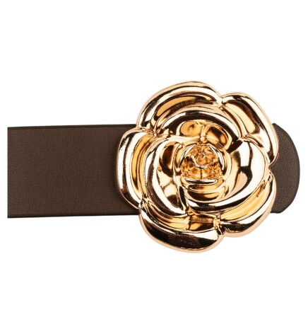 Paçuli Moda Tek Gül Tokalı 4lü Set Kadın Kemeri Kadın Kemeri