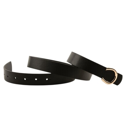 Paçuli Moda Pimli C Tokalı  siyah Kadın Kemeri